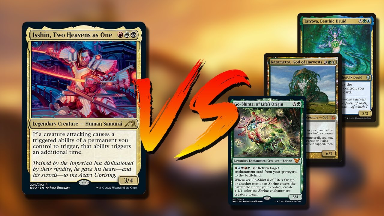 Isshin Two Heavens As One 1v1 CMDR / EDH Gameplay | tribalkai