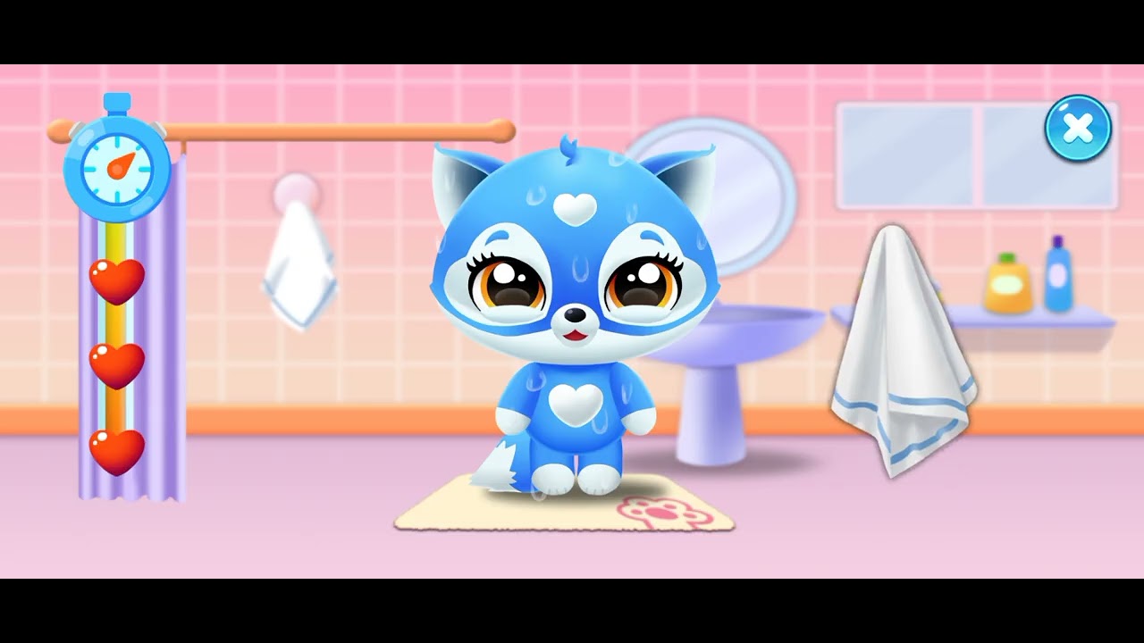Minha primeira vez 🦊 jogando Kitty pet friend vídeo para crianças de 1 a 10 anos 