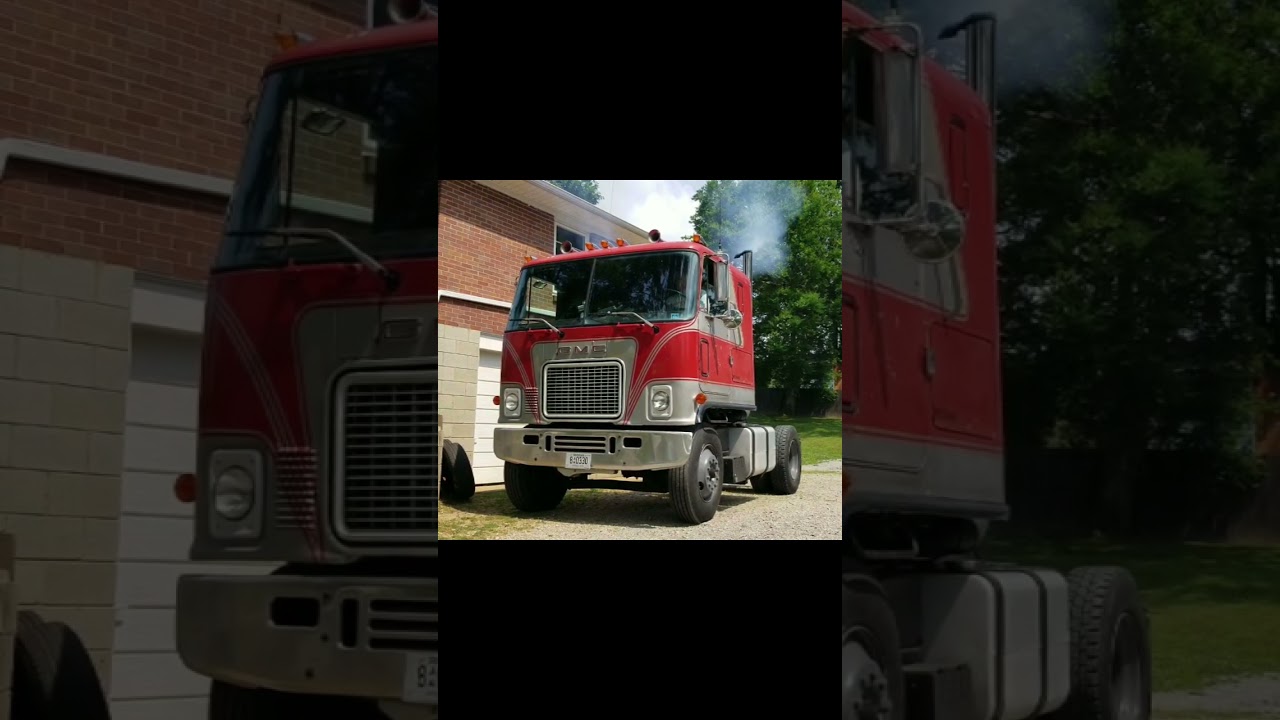 8v71 Detroit Diesel Coldstart 1973 GMC Astro Cabover Semi #DetroitDiesel #8v71 #cabover #semi #truck