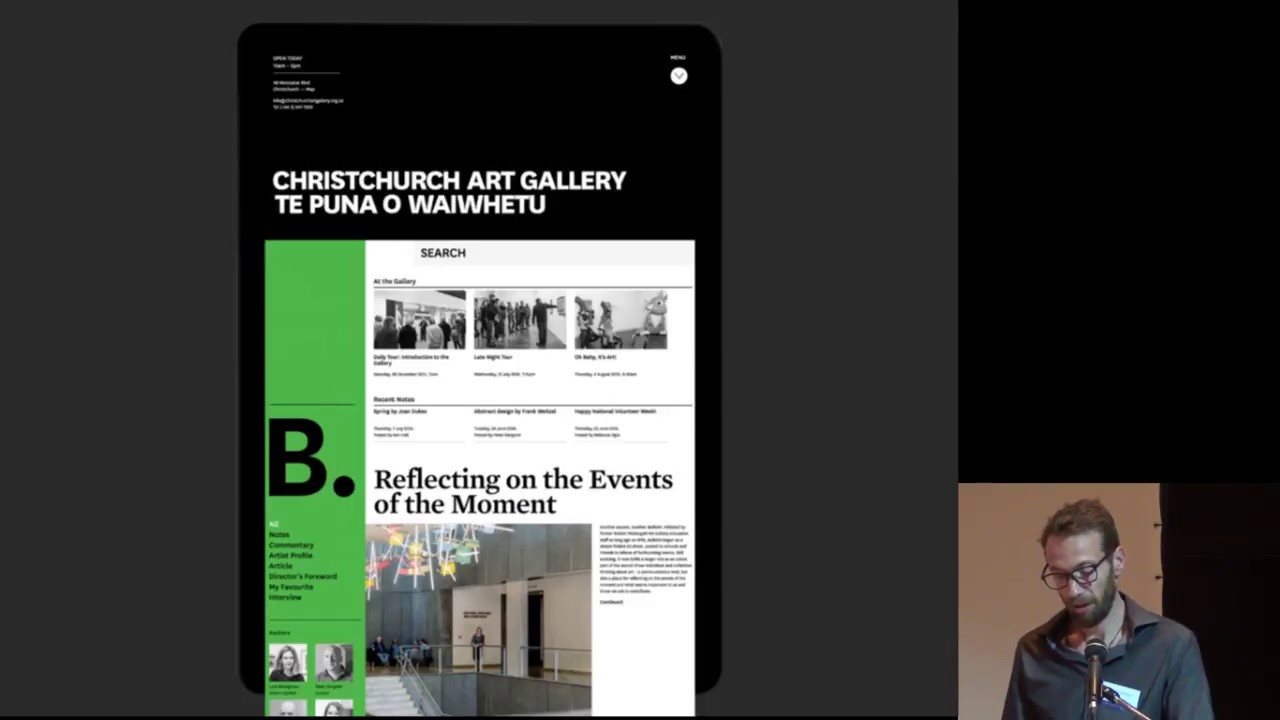 Christchurch Art Gallery Te Puna o Waiwhetu Website
