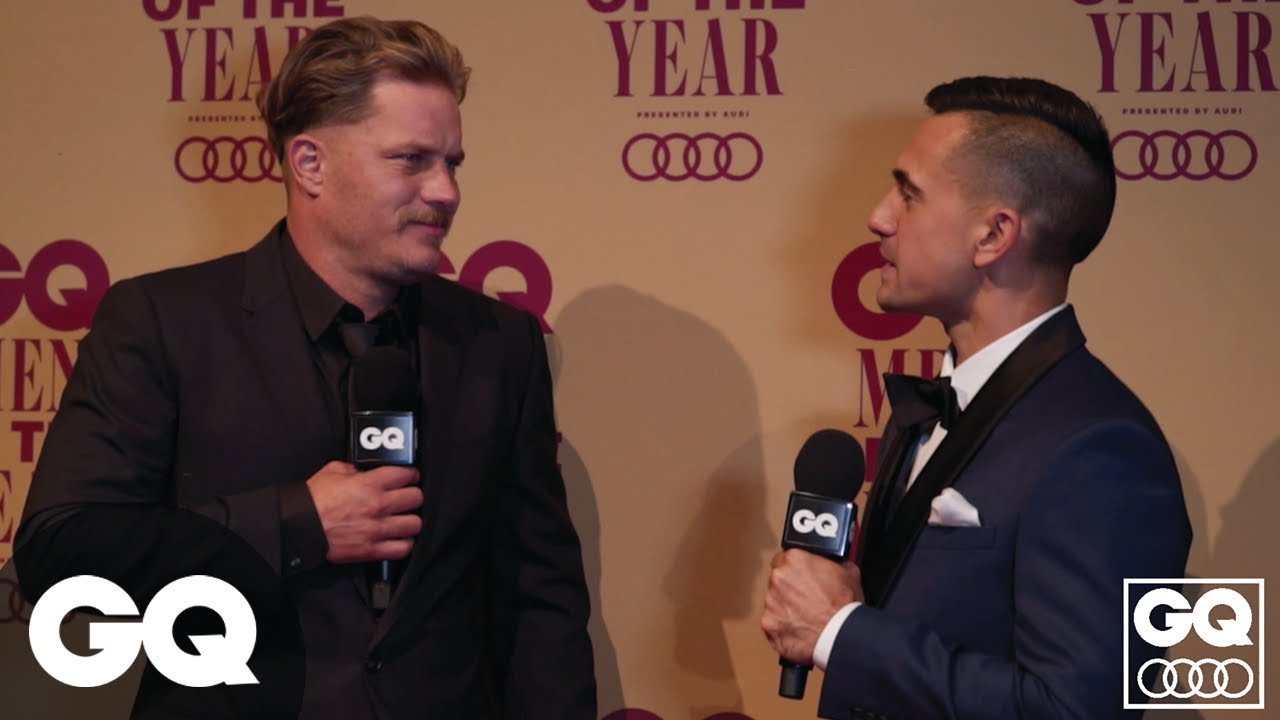 Travis Fimmel Talks SSM, 'Vikings' And The New Ned Kelly Film On The GQ Awards Red Carpet
