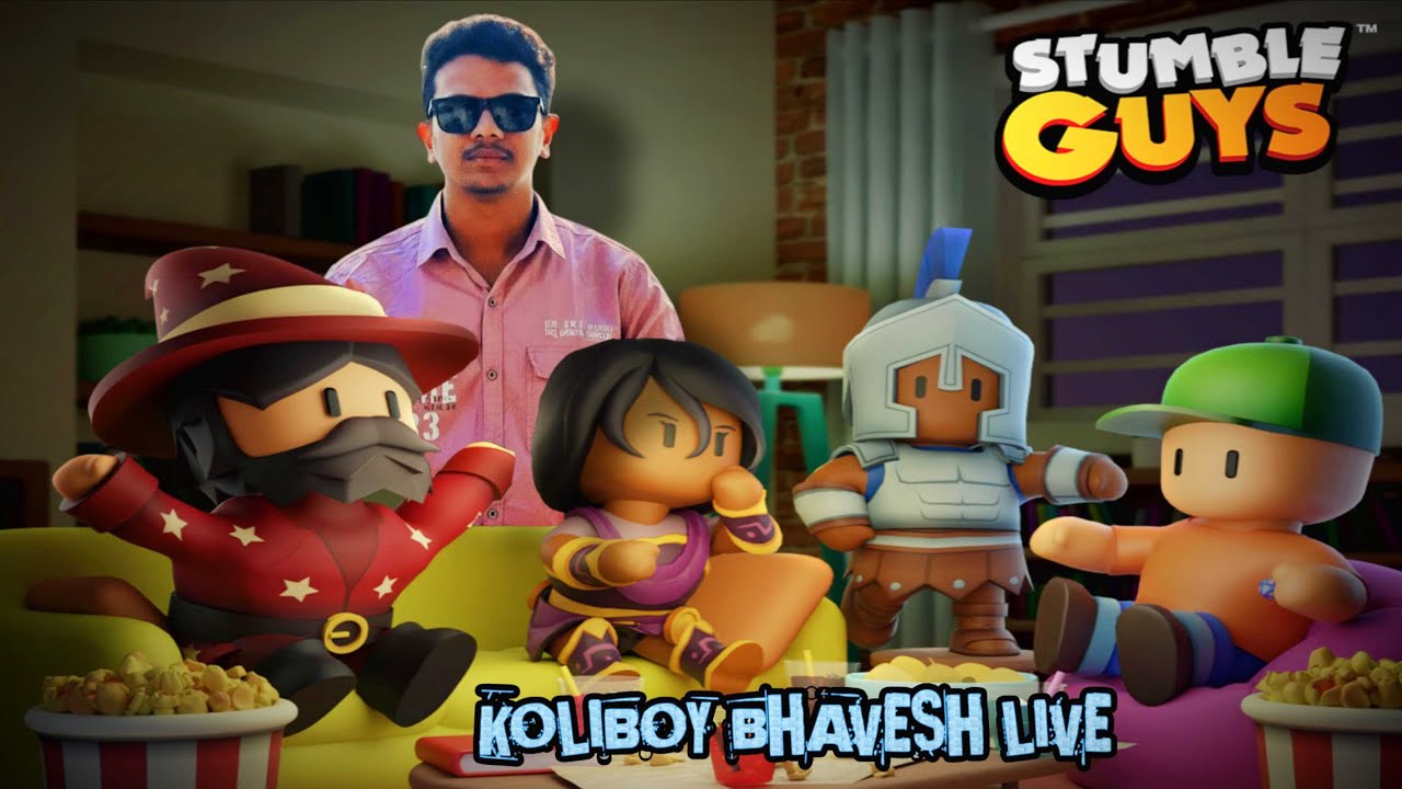 ROAD TO 500 SUBS | STUMBLE GUYS | FUN GAMEPLAY | KOLIBOY BHAVESH LIVE #LIVE #FUN #GAMING #STREAM