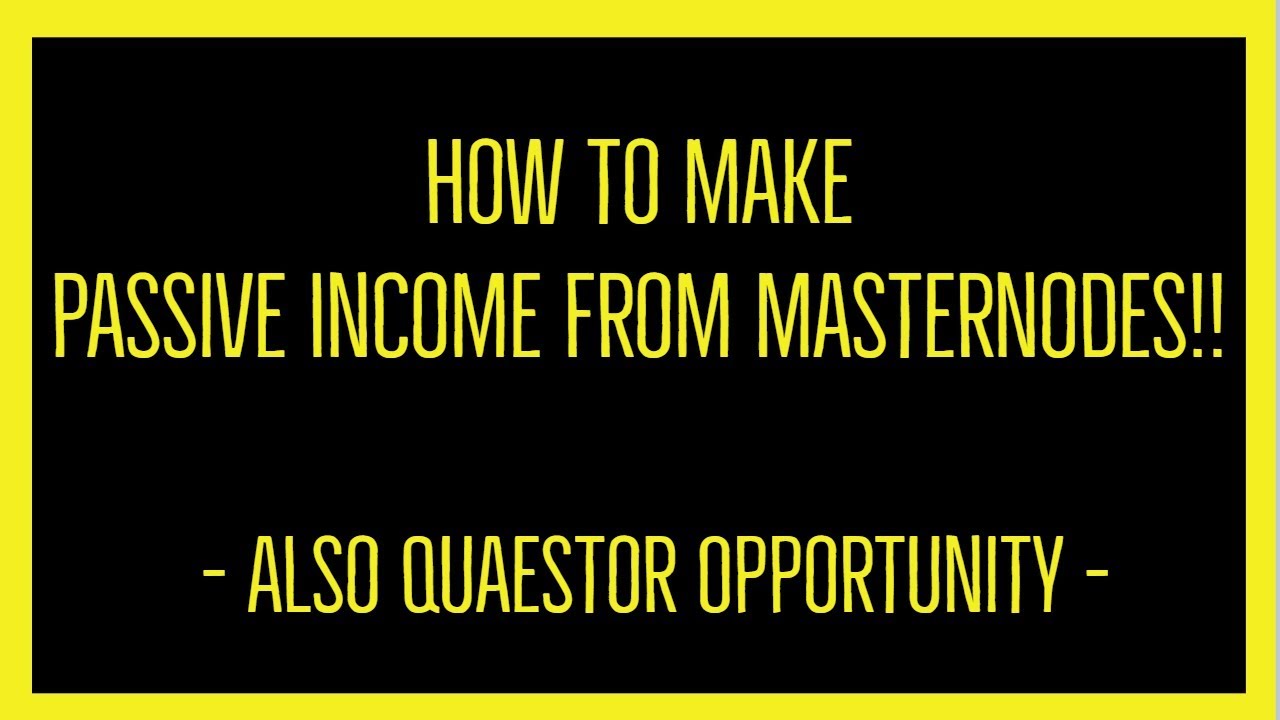 How to make Passive Income from Masternodes!! - Explained by Drmasternode