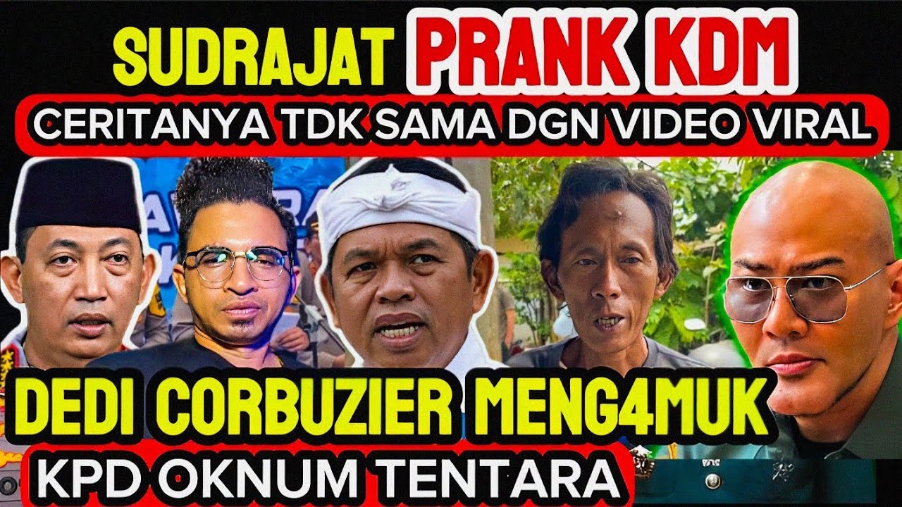 Par4hhh‼️KDM di Prank Oleh Kakek Sudrajat Penjual Es Gabus, Dedi Corbuzier Kecewa dgn Oknum TNI