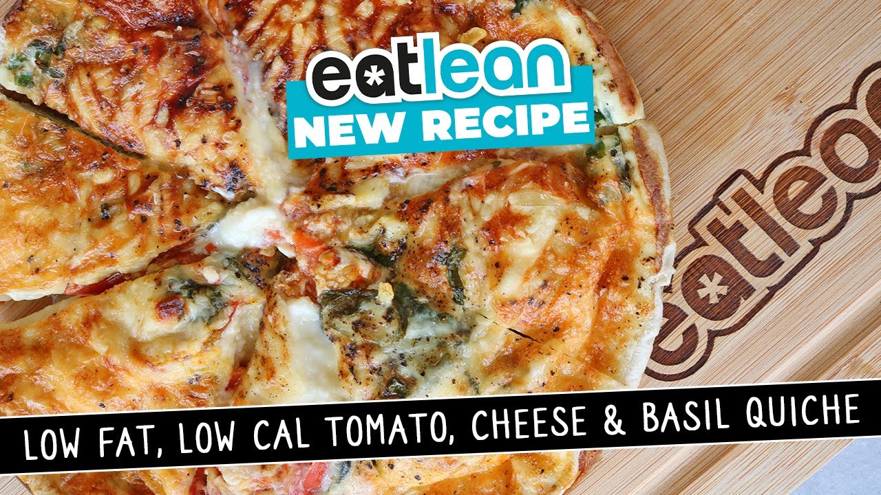Low fat, low calorie tomato, cheese & basil Quiche recipe