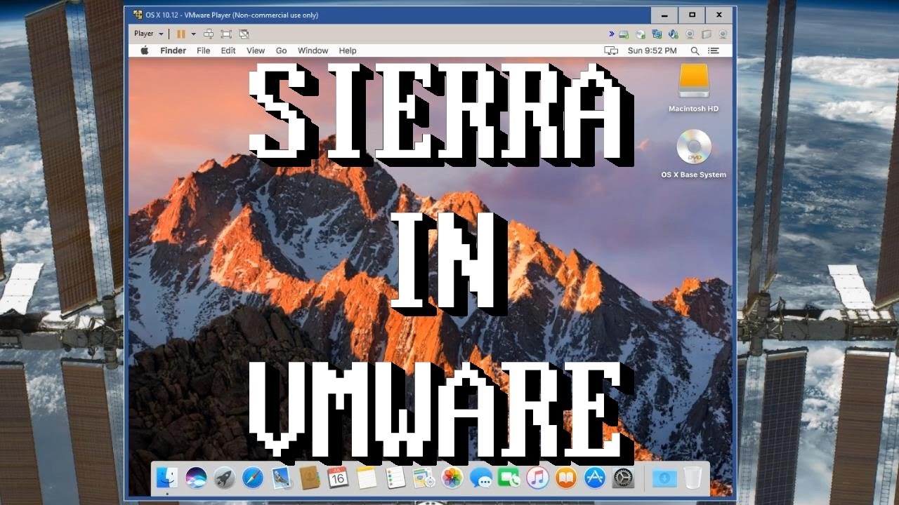Installing macOS Sierra in VMWare