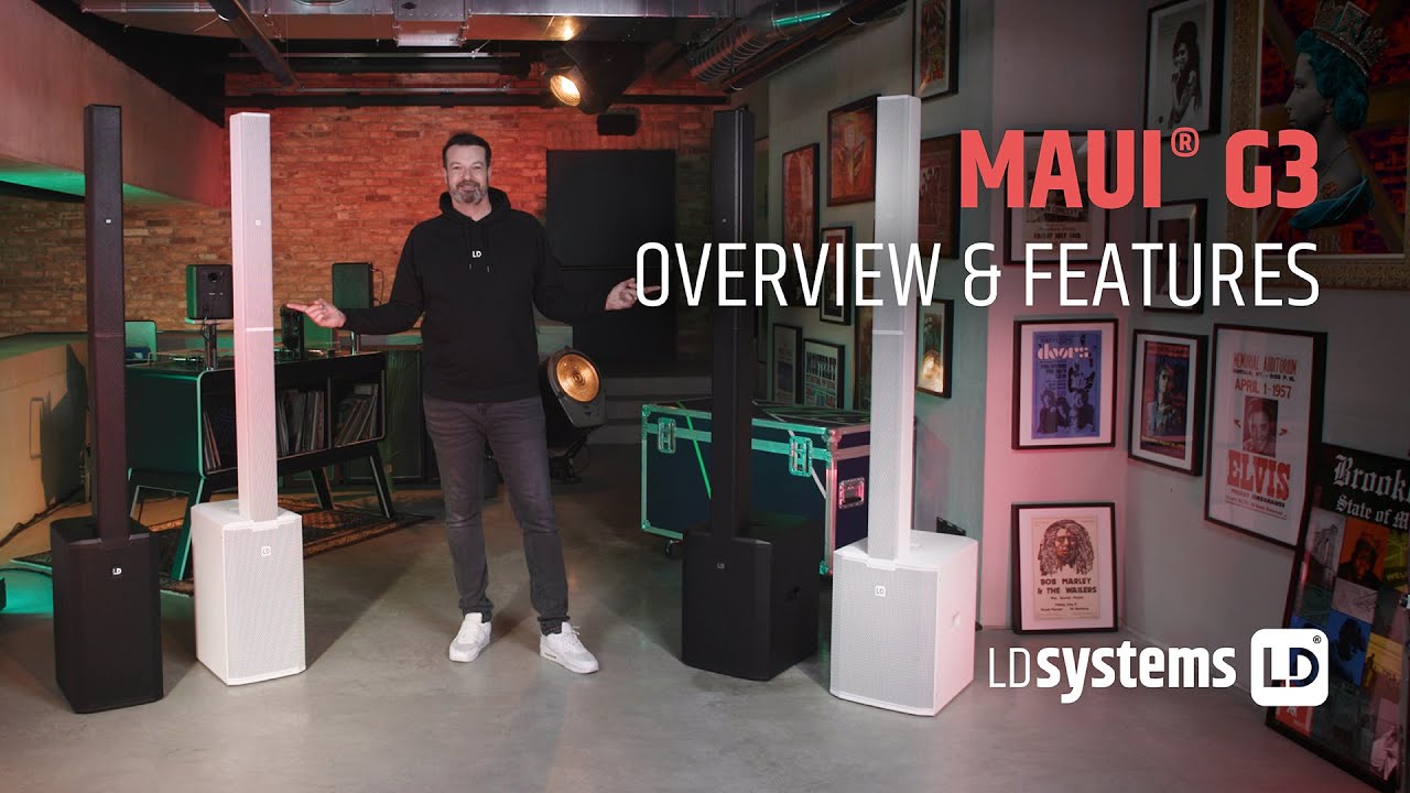 Представляем серию MAUI G3 от LD Systems — портативные кардиоидные колонные PA-системы