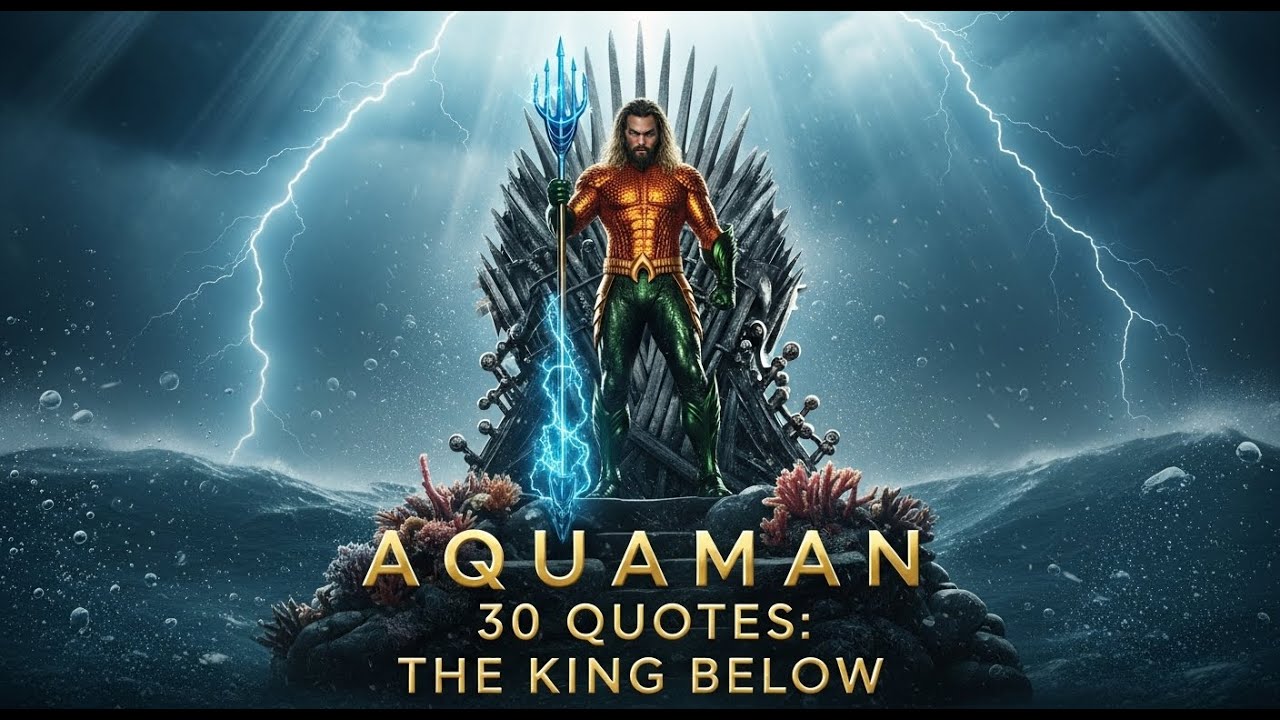 30 Quotes AQUAMAN – “THE KING BELOW” | Superhero Quotes