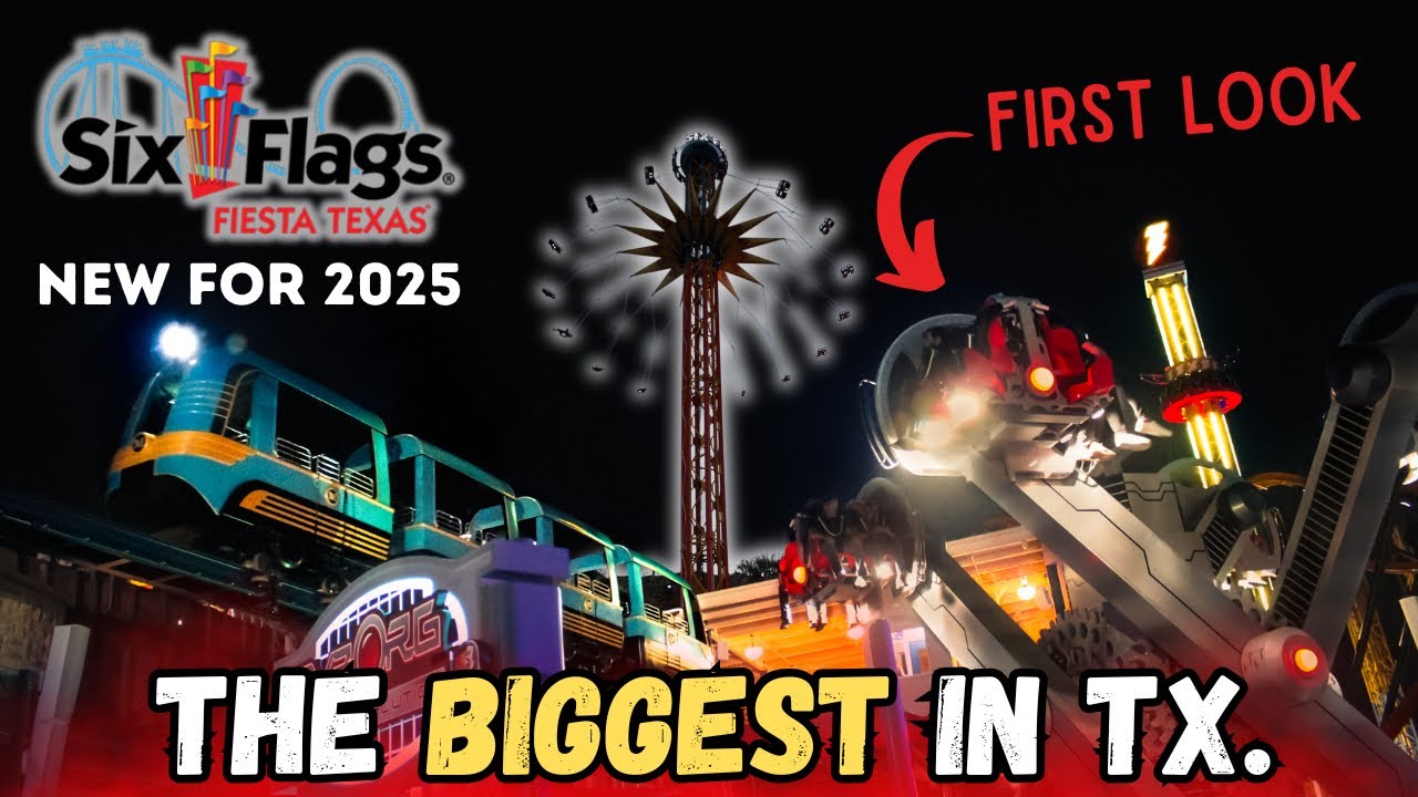 Six Flags Fiesta Texas стал еще больше | Первый взгляд на новые аттракционы 2025 года |