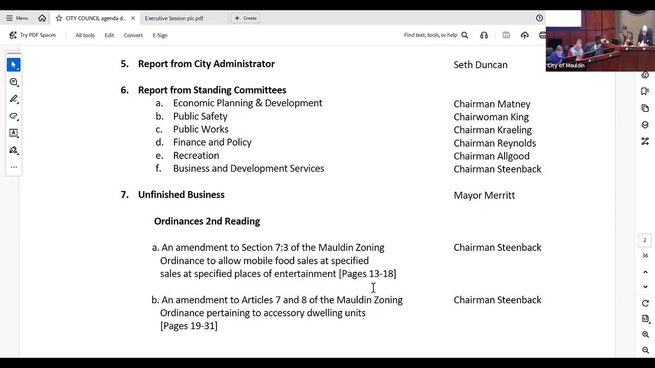 City Council Meeting - Dec. 15, 2025 - City of Mauldin, SC