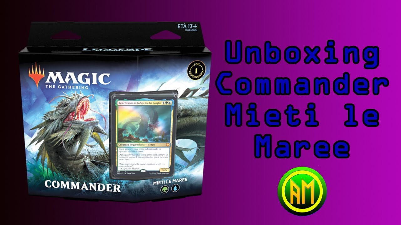 Unboxing Mazzo Commander Mieti le Maree - Leggende di Commander [MTG ITA]