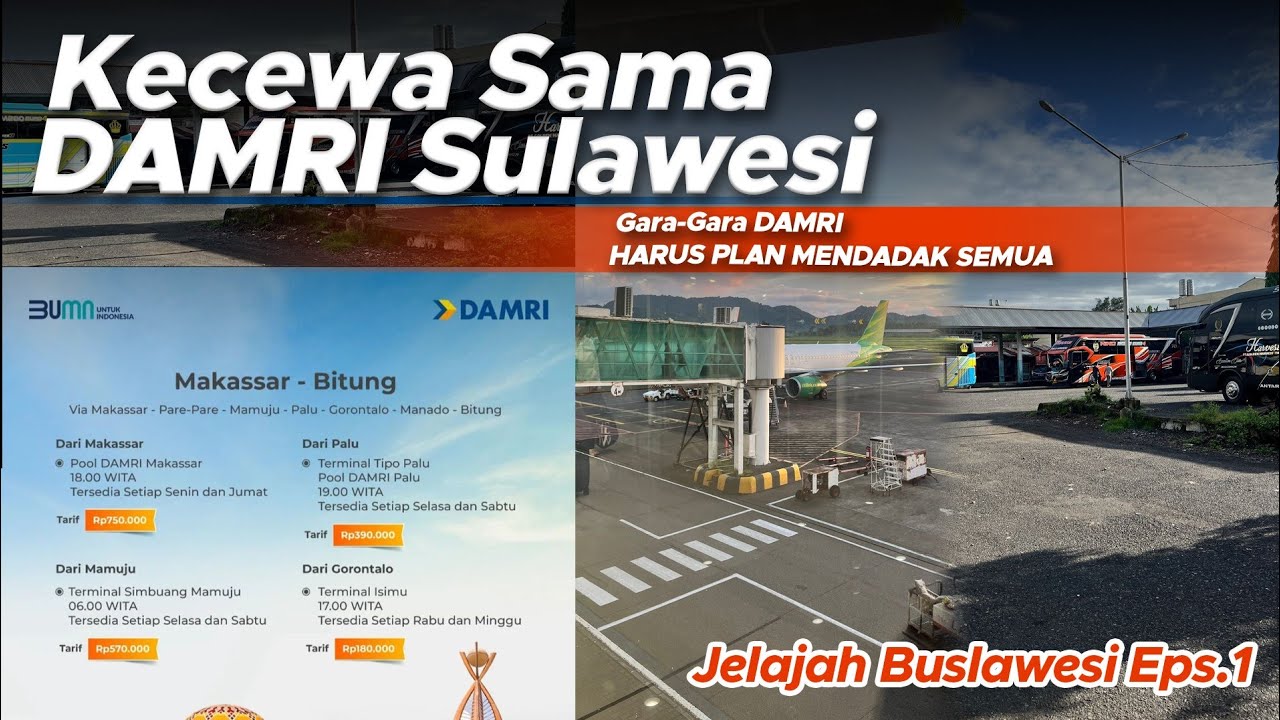 DIBELAIN JAUH DARI JAKARTA KE MANADO EH BUS NYA NGGAK JALAN KECEWA BANGET SAMA DAMRI 😔 | BUSLAWESI 1
