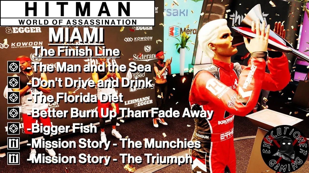 Hitman 3: Miami - Финишная черта - Не садитесь за руль и не пейте алкоголь, Флоридская диета, Чел...