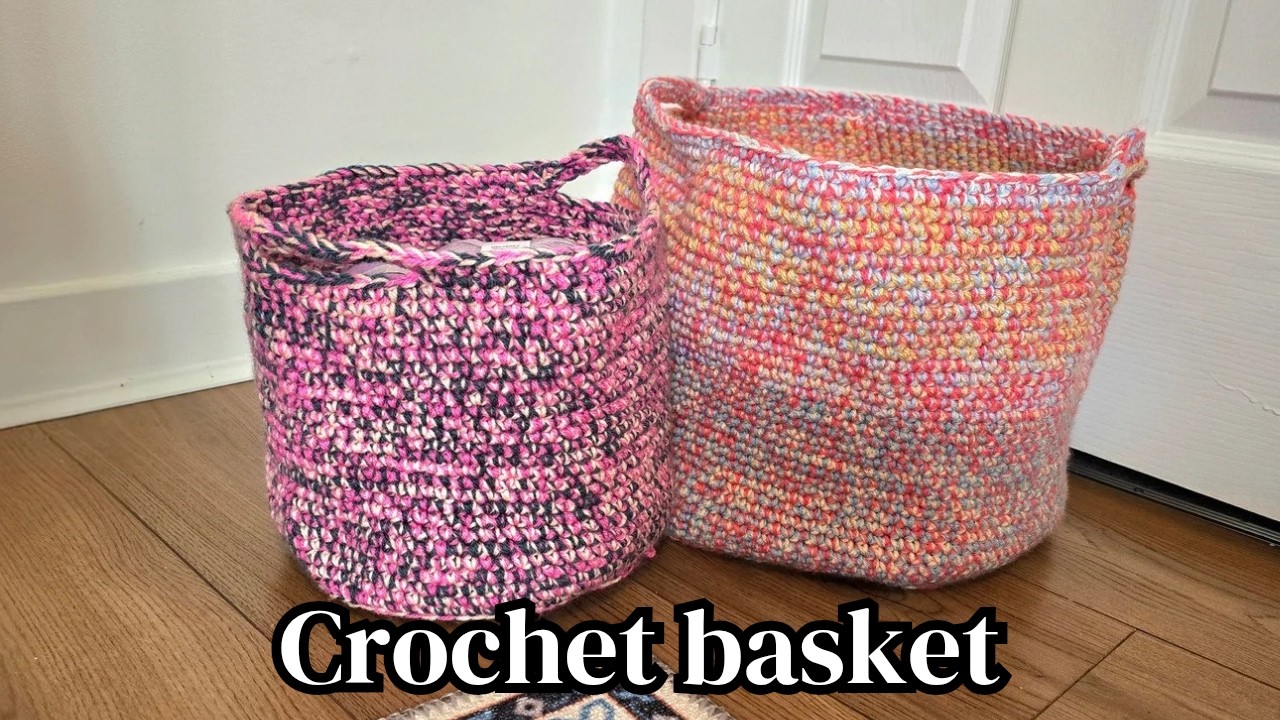 How to crochet a simple basket