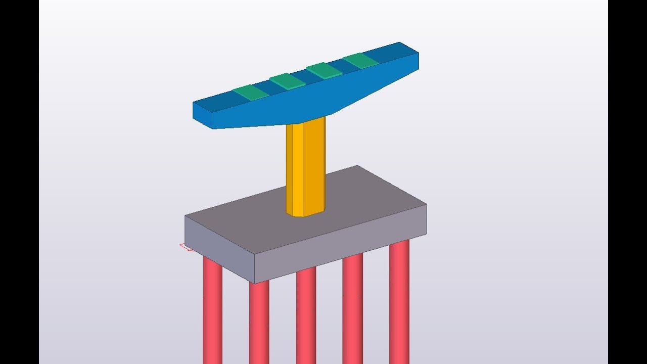 Bridge Information Modeling - PILAR de Puente Tekla