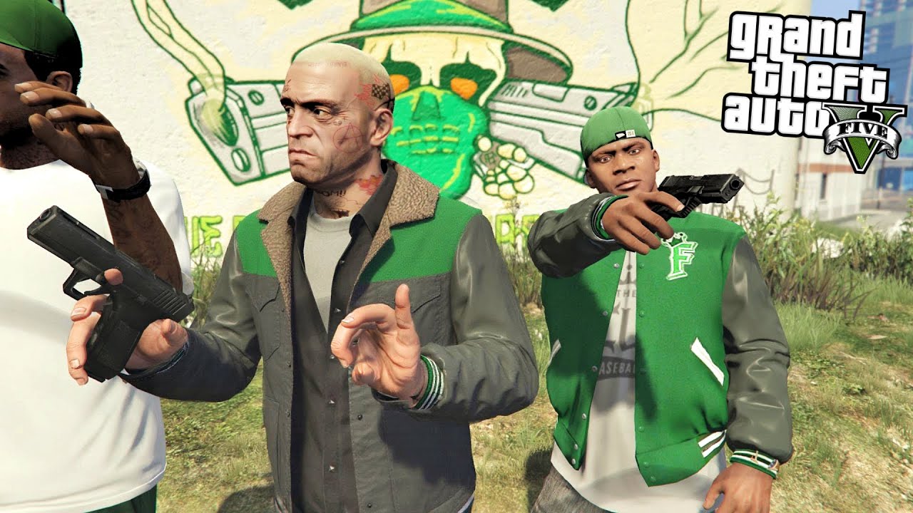 FRANKLIN & TREVOR JOINS GROVE STREET FAMILIES IN GTA 5! (GTA 5 Mods)