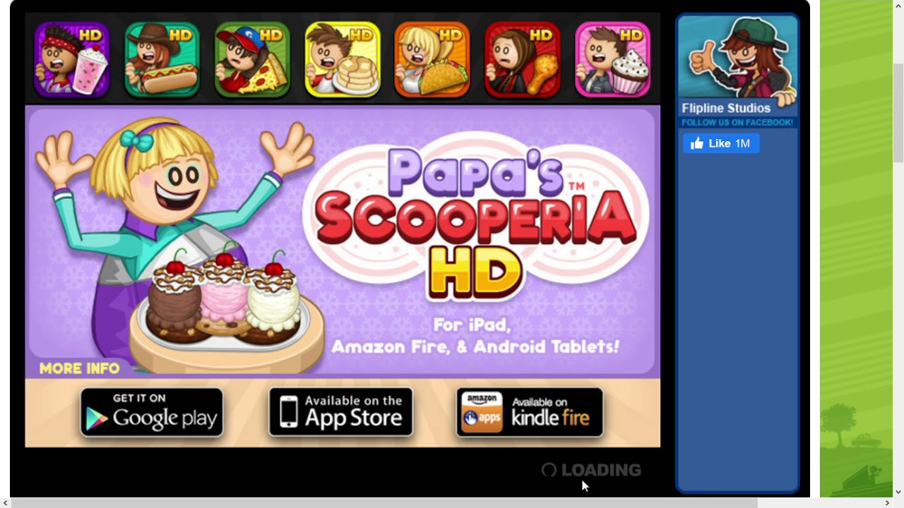 Papa's Scooperia by Flipline Studios - Days 1 to 2 game-play (Intro+Training)[HD]