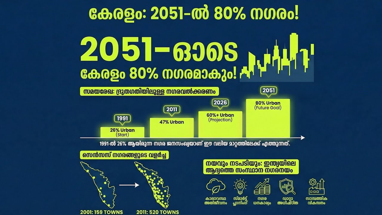 കേരളം അതിവേഗം മാറുന്നു! Kerala Urban Policy 2025 | നമ്മുടെ നഗരങ്ങളുടെ ഭാവി ഇവിടെ തീരുമാനിക്കുന്നു!