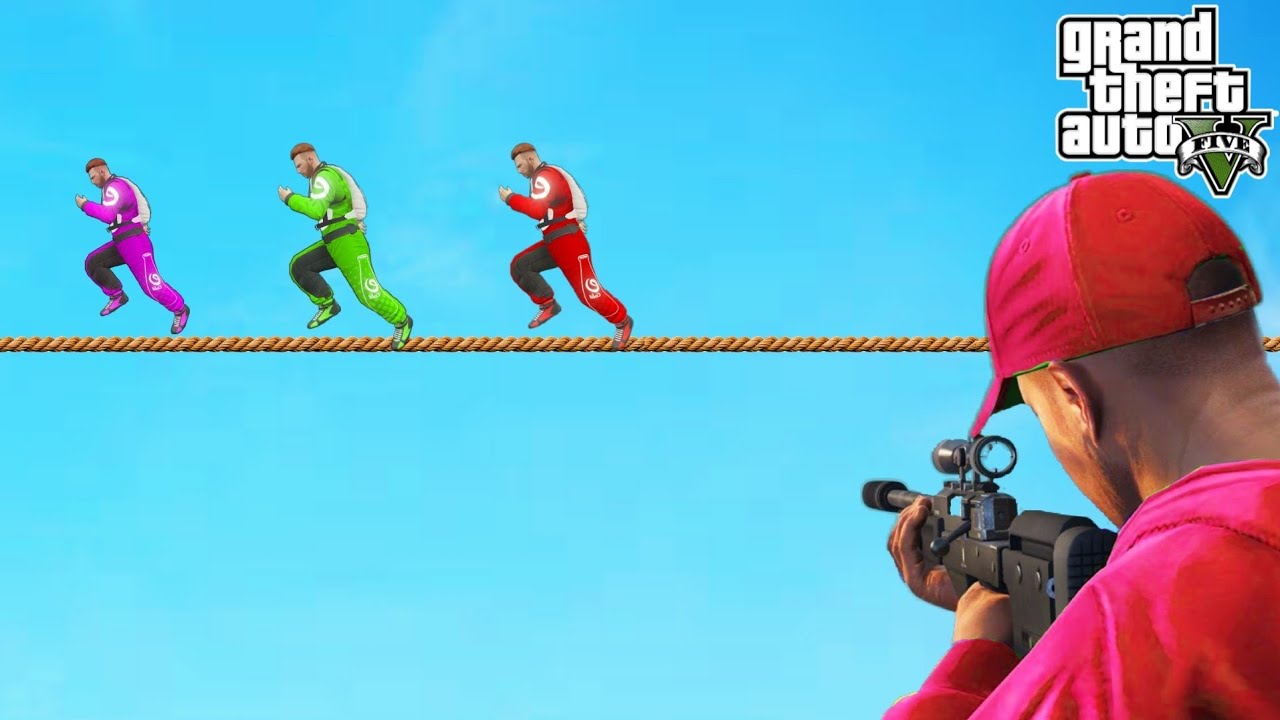 Runners Vs Snipers 544.434% People Die When Running in This GTA 5 Race!