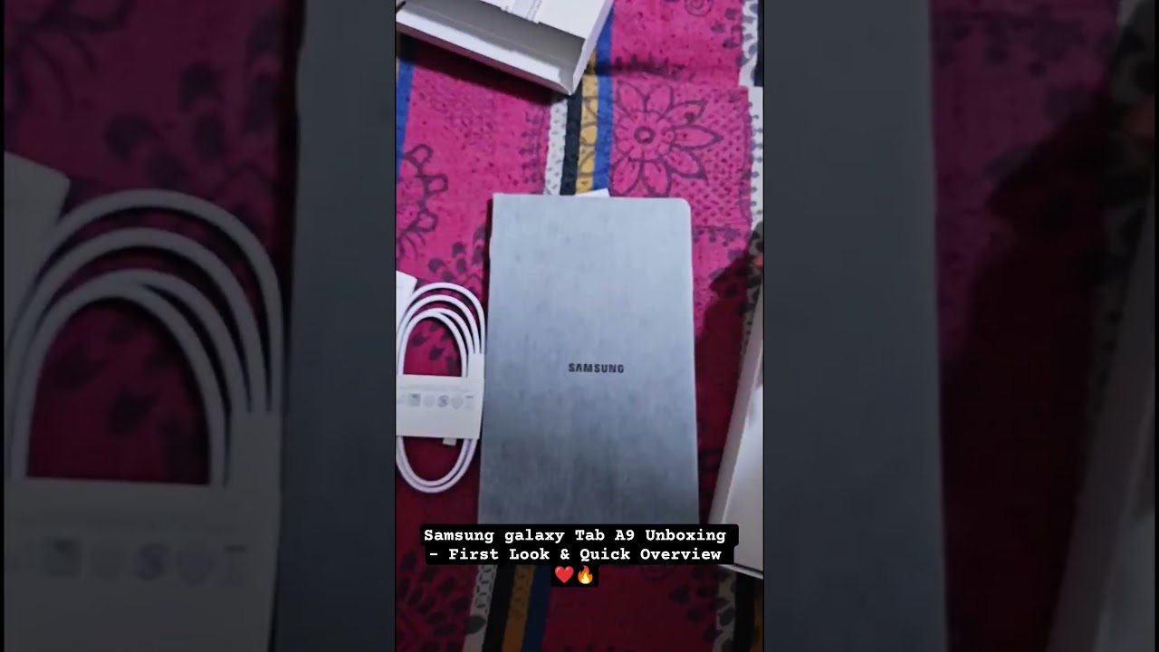 Samsung galaxy Tab A9 Unboxing - First Look & Quick Overview ❤️🔥