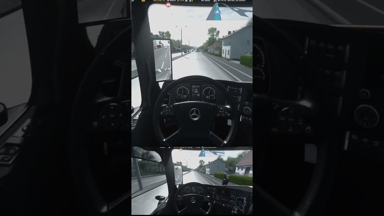 🚚ETS2 1.54 Mods Leipzig-Berlin #5  Realistic Driving Ultra Graphics 🎨ReShade🌛Snowy Moon