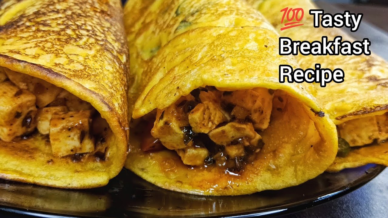 Moong Paneer Chilla | Easy Breakfast Recipe | Mung Paneer Rolls