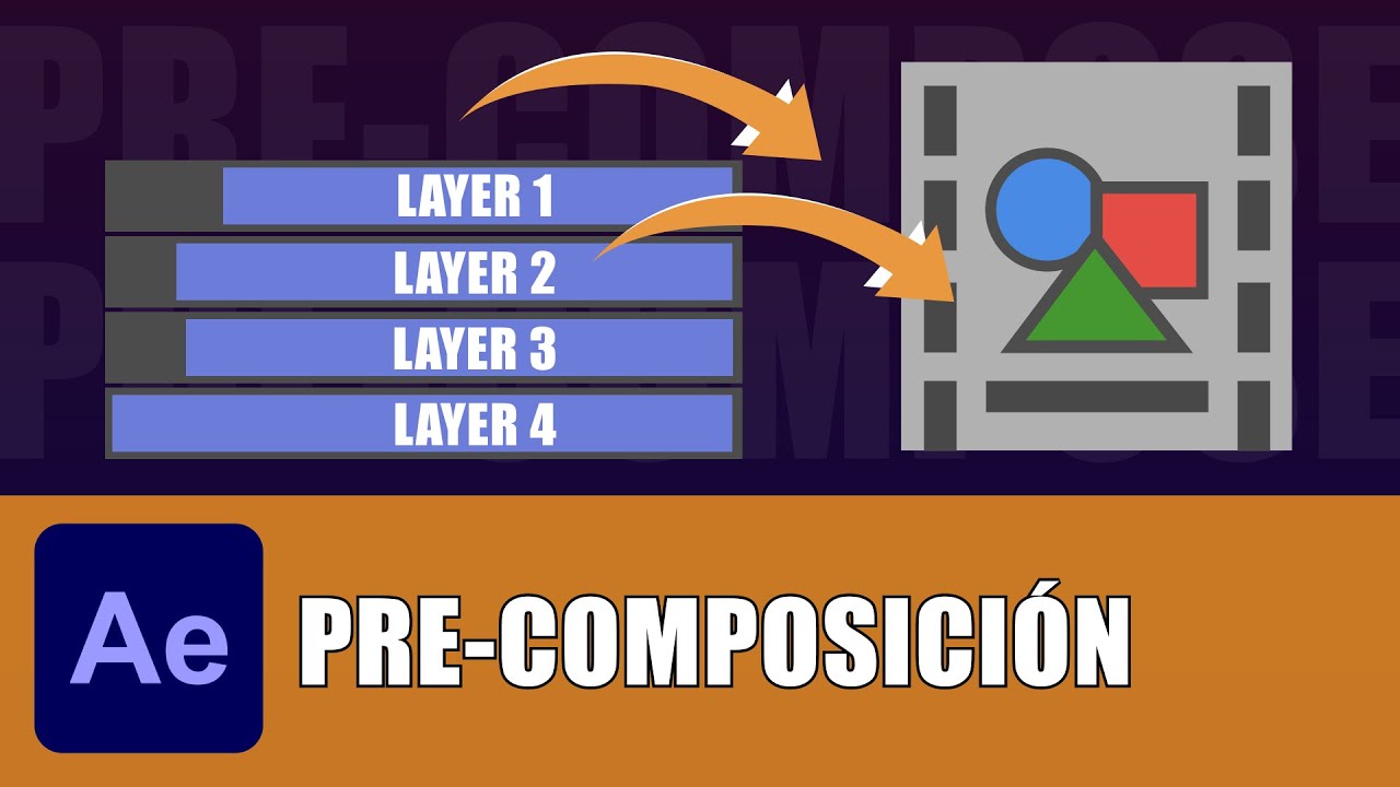 Todo sobre las PRE-COMPOSICIONES en After Effects