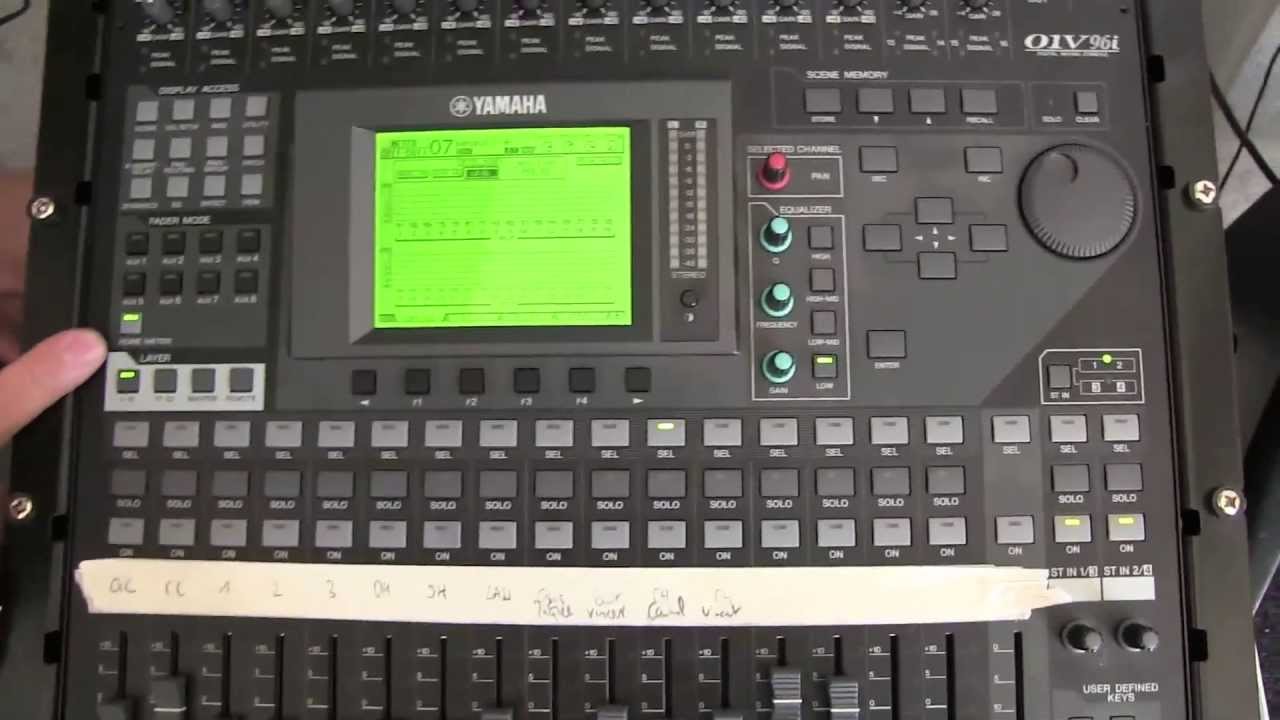 La Yamaha 01V par et pour les nuls