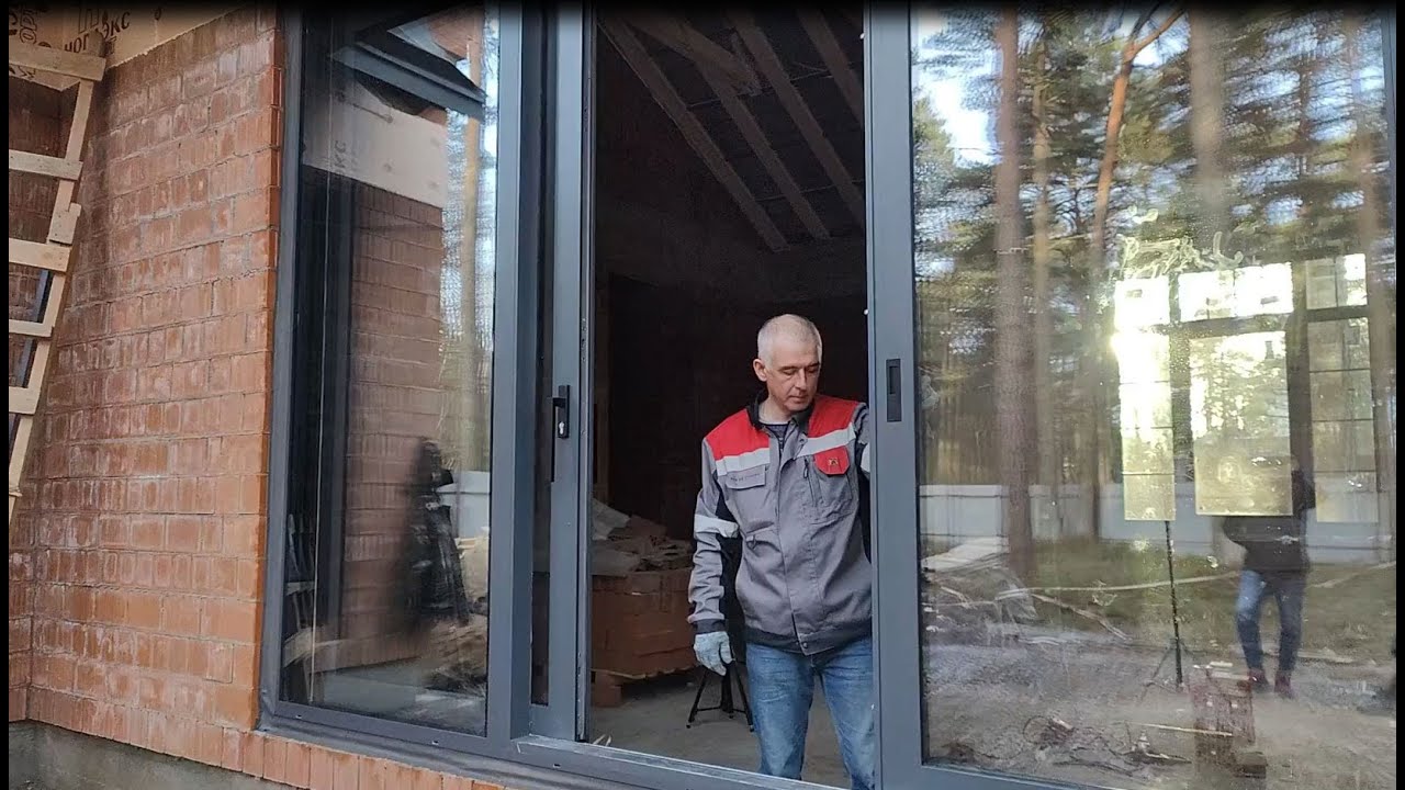 Установка подъемно-сдвижного портала в пос.Лебяжье