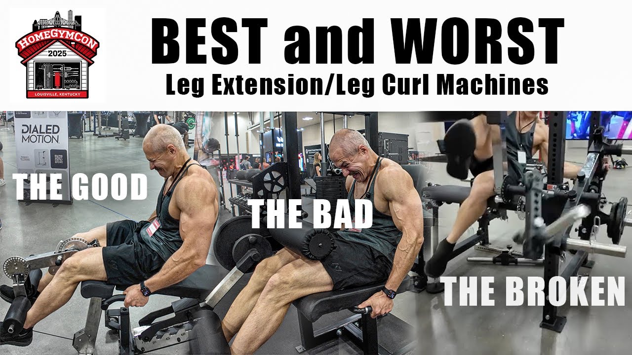 Best and Worst LEG EXTENSIONS at Home Gym Con 2025 - Rogue, Titan, Dialed Motion, Prime, Rep, & More