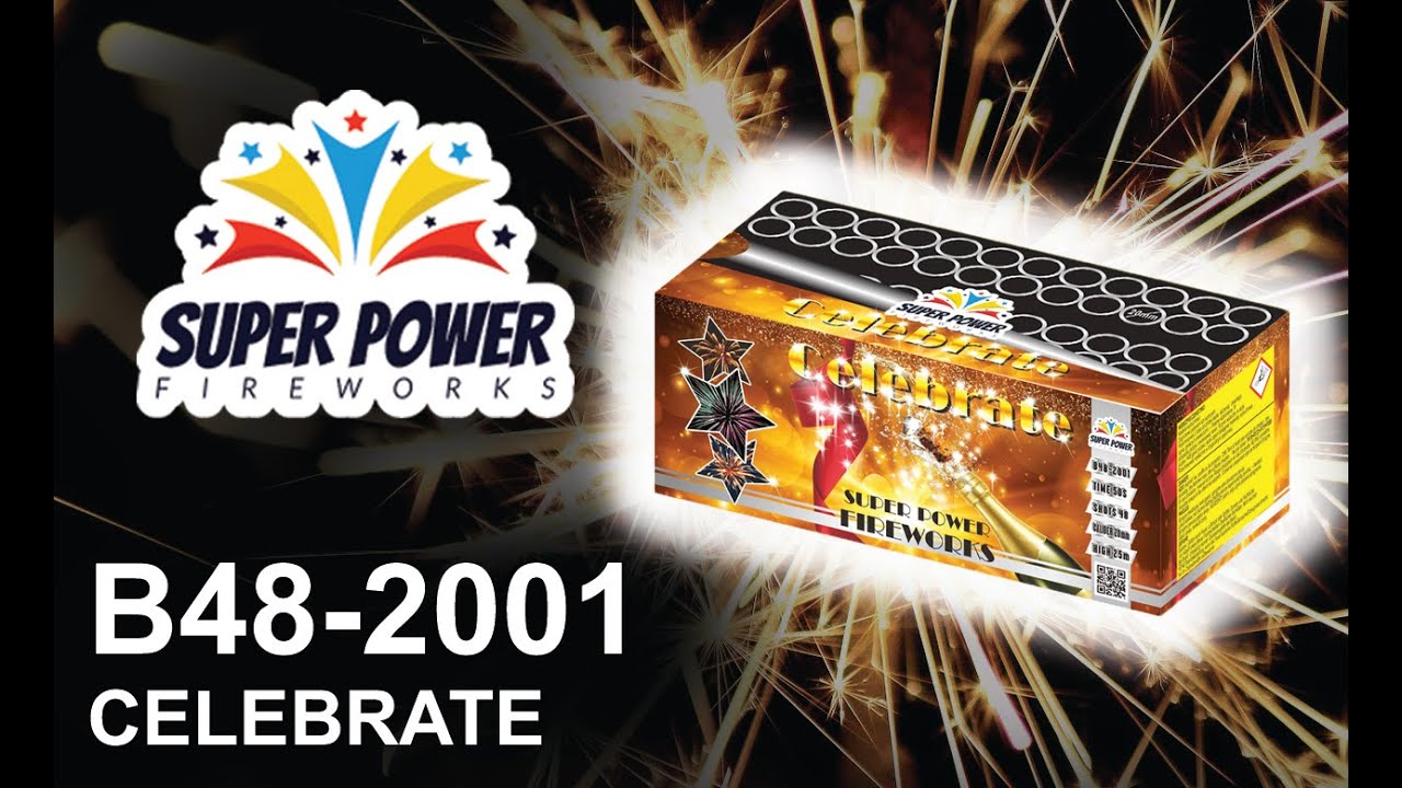 Wyrzutnia B48-2001 CELEBRATE - Fajerwerki - SUPER POWER
