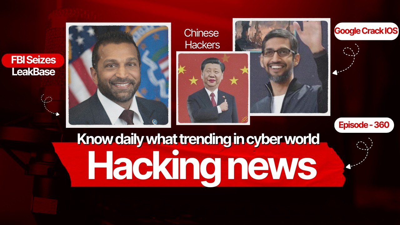 ФБР изъяло форум LeakBase, китайские хакеры атакуют телекоммуникационные компании, обнаружена уяз...
