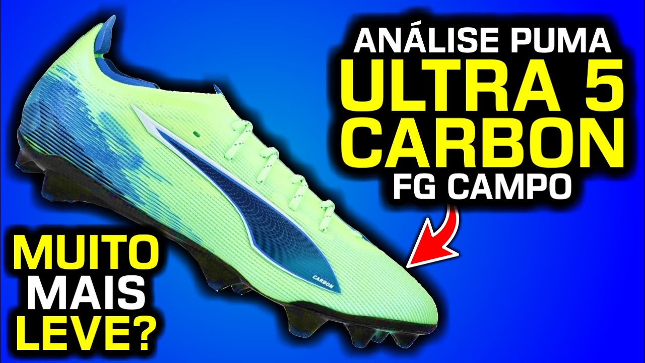 Muita TECNOLOGIA, mas é EFICIENTE? - Análise chuteira campo Puma Ultra 5 Carbon FG
