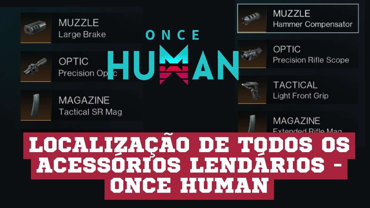 LOCALIZAÇÃO DE TODOS OS ACESSÓRIOS LENDÁRIOS - ONCE HUMAN #oncehuman #oncehumandicas #oncehumangame