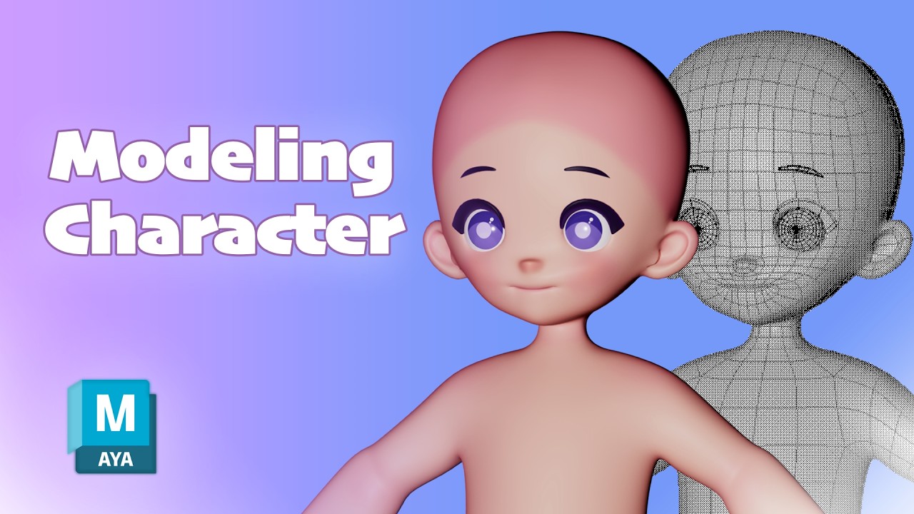 Modeling Cute Character in Maya