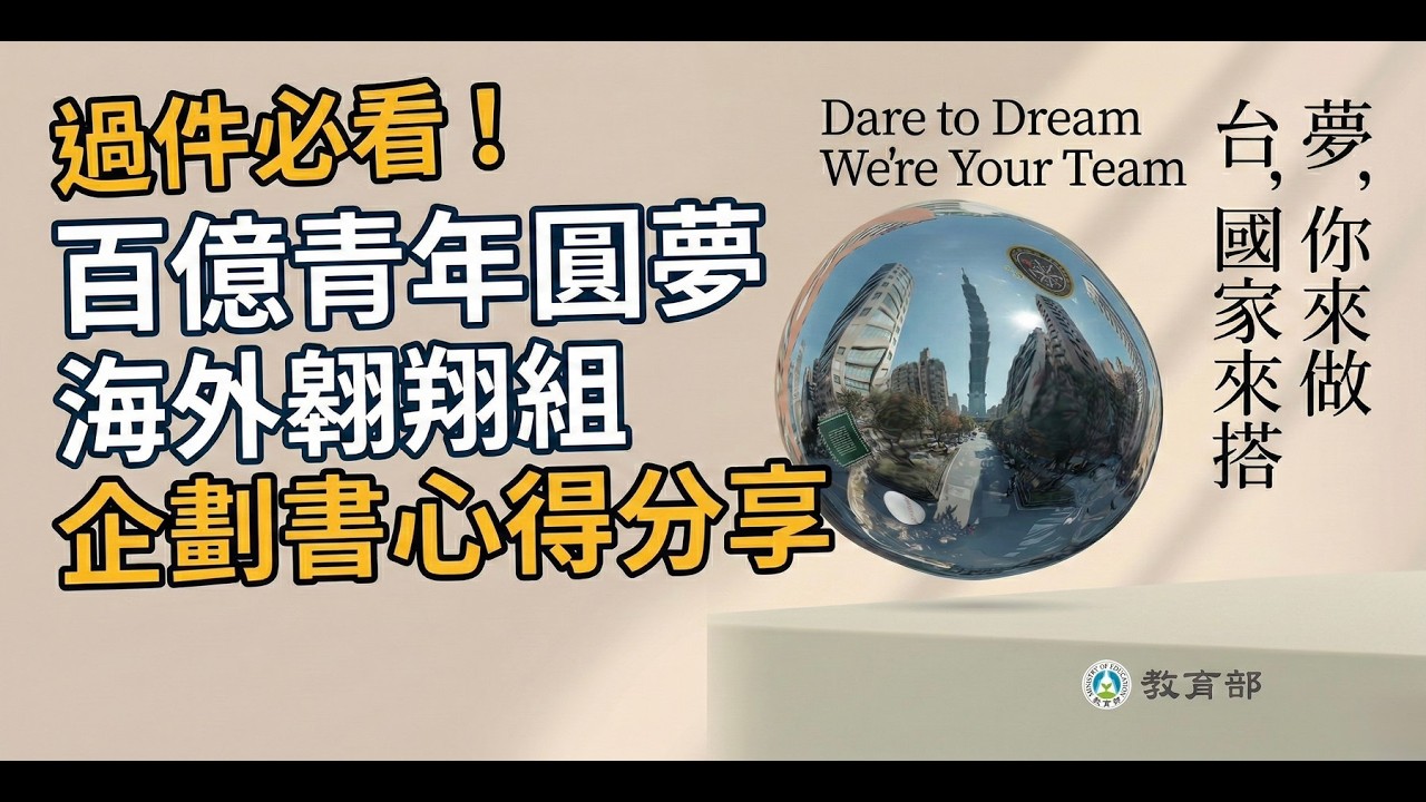 企劃書怎麼寫？! 青年百億海外圓夢基金計畫(海外翱翔組)─書面審查心得分享  【Mason】