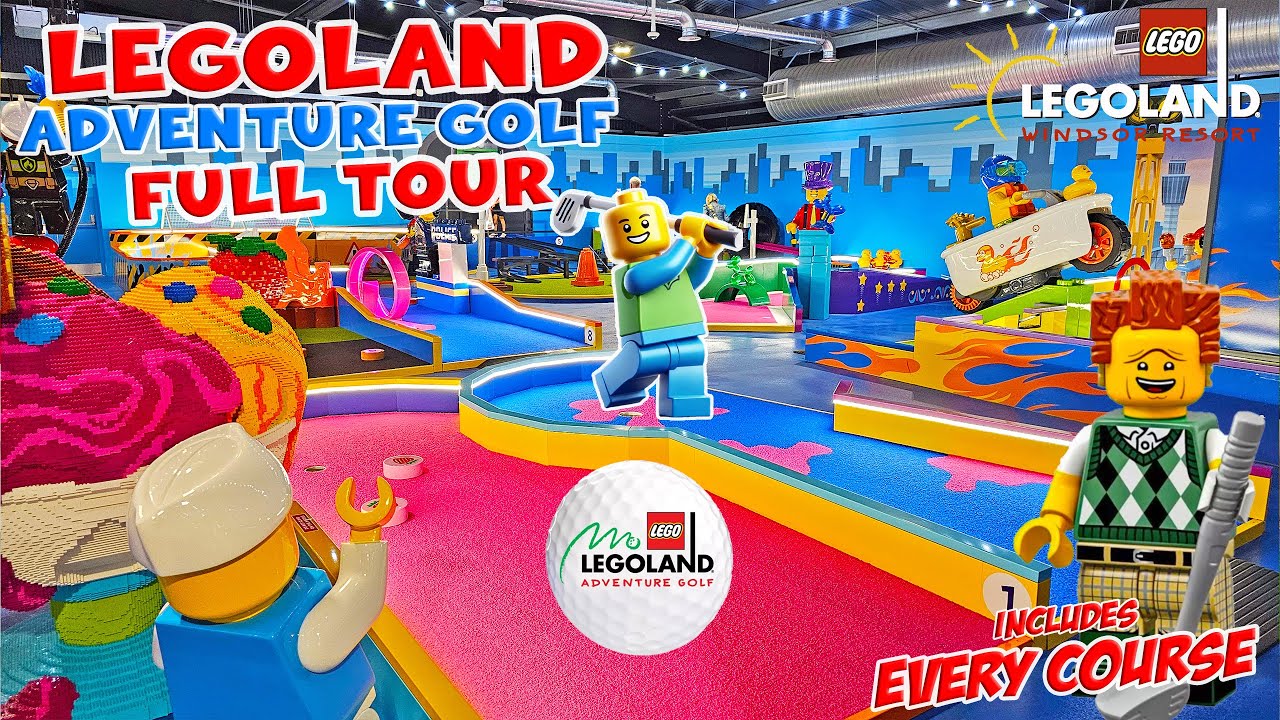 Adventure Golf at LEGOLAND Windsor | All 4 Mini-Golf Courses (Sep 2023) [4K]