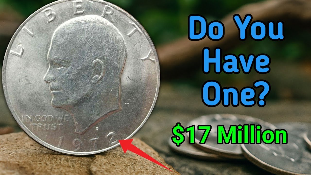 1972-D Eisenhower One Dollar Coin Worth $17,000,000?! | Rarest $1 Coin in History! | #usacoins  🪙