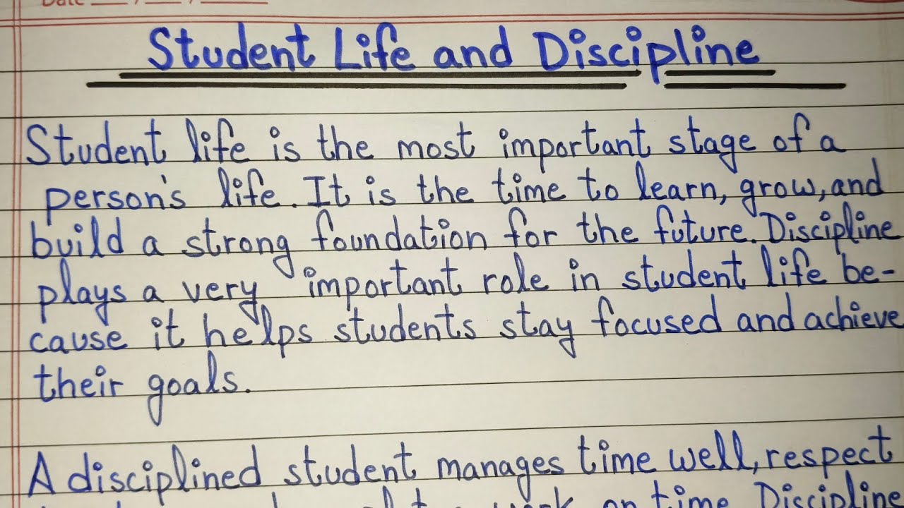 Essay on Student Life and Discipline | Short English Essay for Students