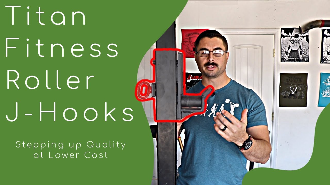 Titan Fitness Roller J-Hooks | Rock Solid for Less $$ | Strongman Garage Gym Review