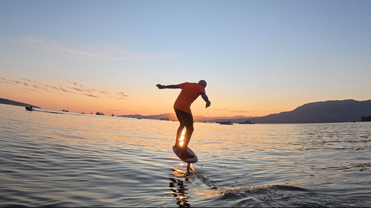 Pumpfoil: Sunset glides on the KT Atlas 1340