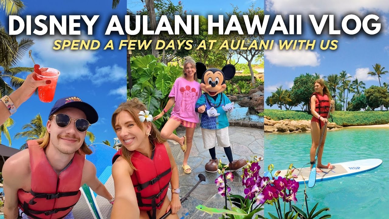 DISNEY'S AULANI RESORT VLOG!🐭🏄🏼🍒 Paddle boarding, meeting characters, exploring the resort & more!