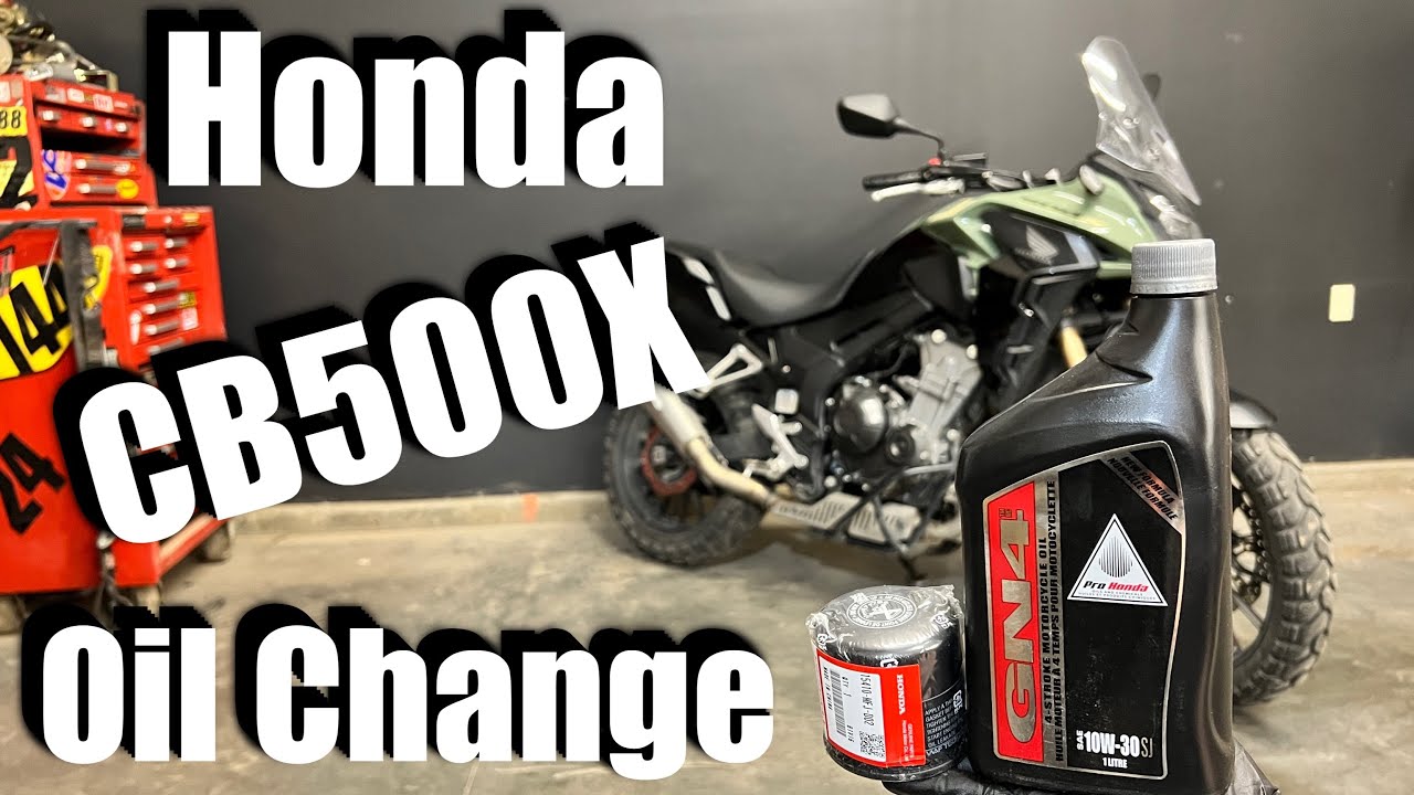 How To Change The Oil 2022 Honda CB 500 X / Step-By-Step