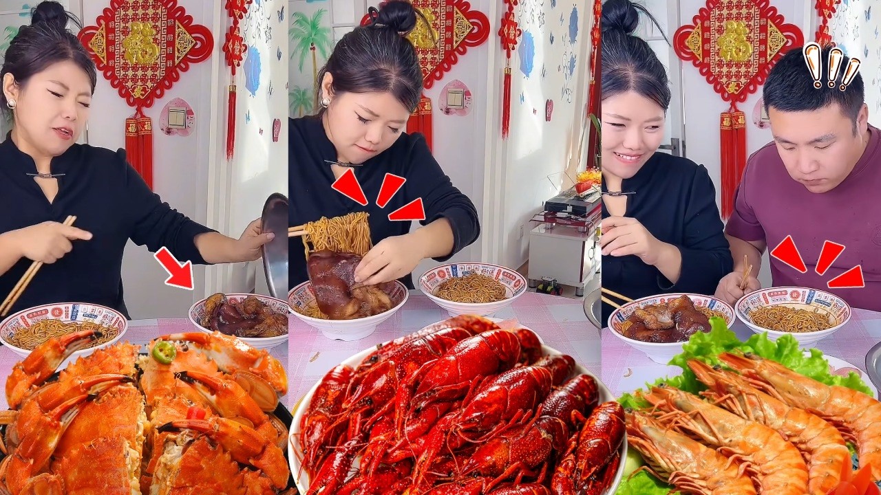 蠢老公不满一人一个的分配方式想吃独食，我直接将所有的肉都藏起来，是他不仁别怪我不义最后盘子变空老公都吓懵了
