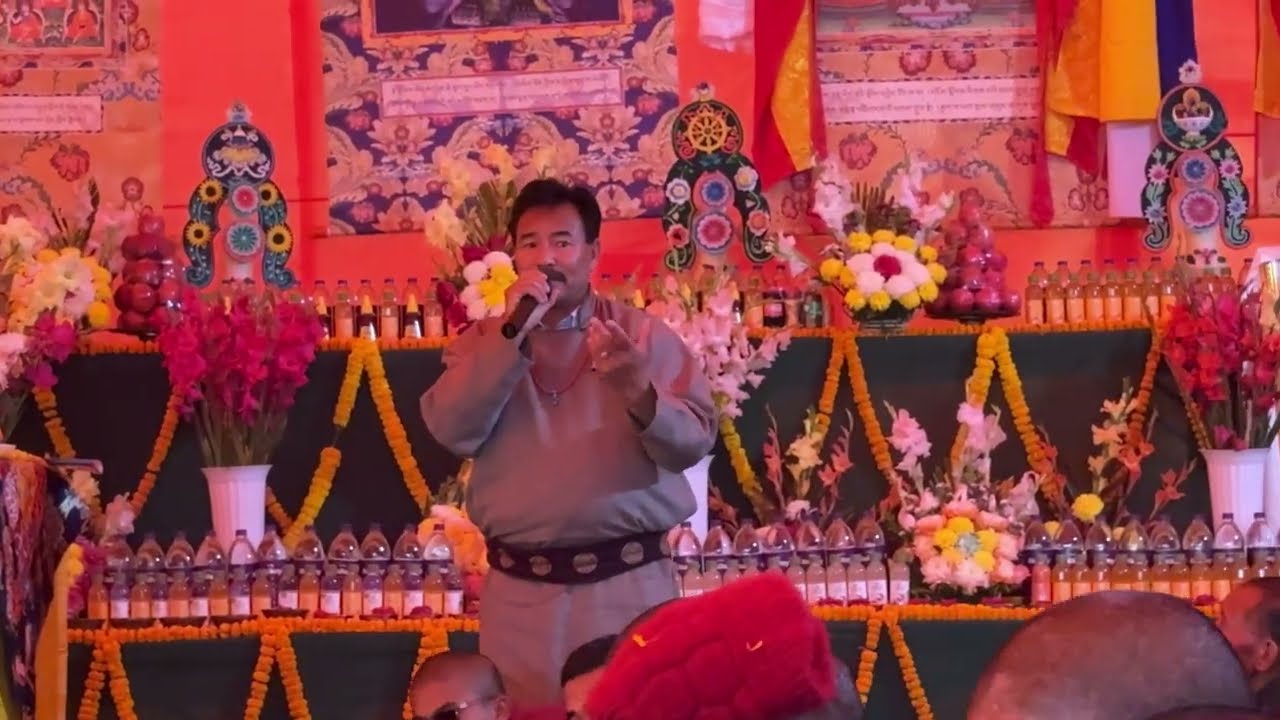 Last day Monlam ………Auspicious song by Dorjay Stakmo at Bodh gaya 💐