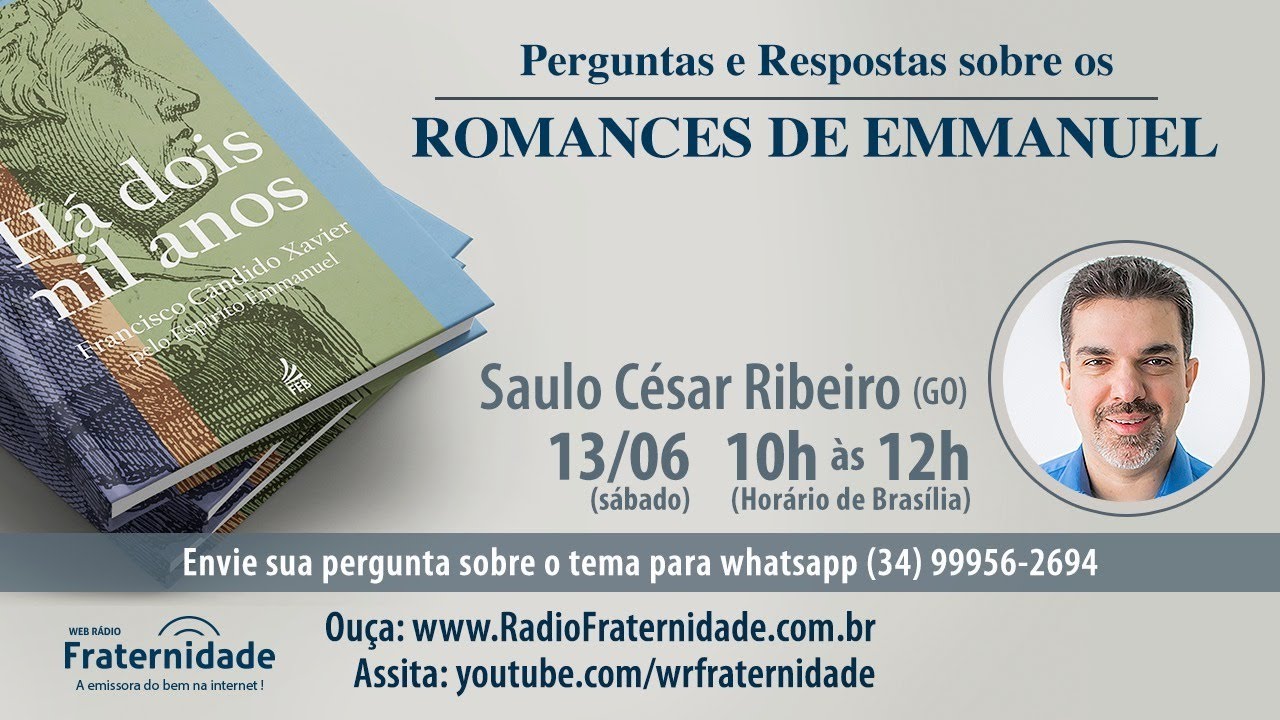 Seminário Romances de Emmanuel | Perguntas e respostas com SAULO CÉSAR