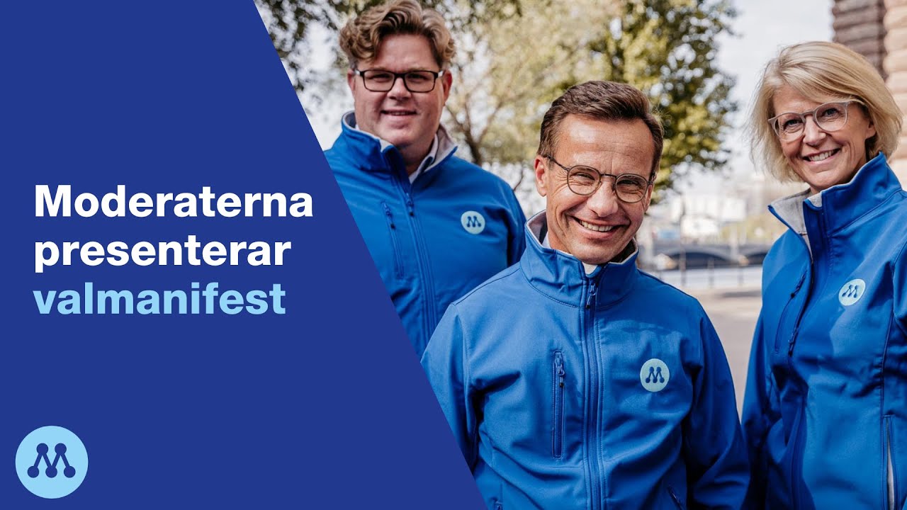 Moderaterna presenterar valmanifest