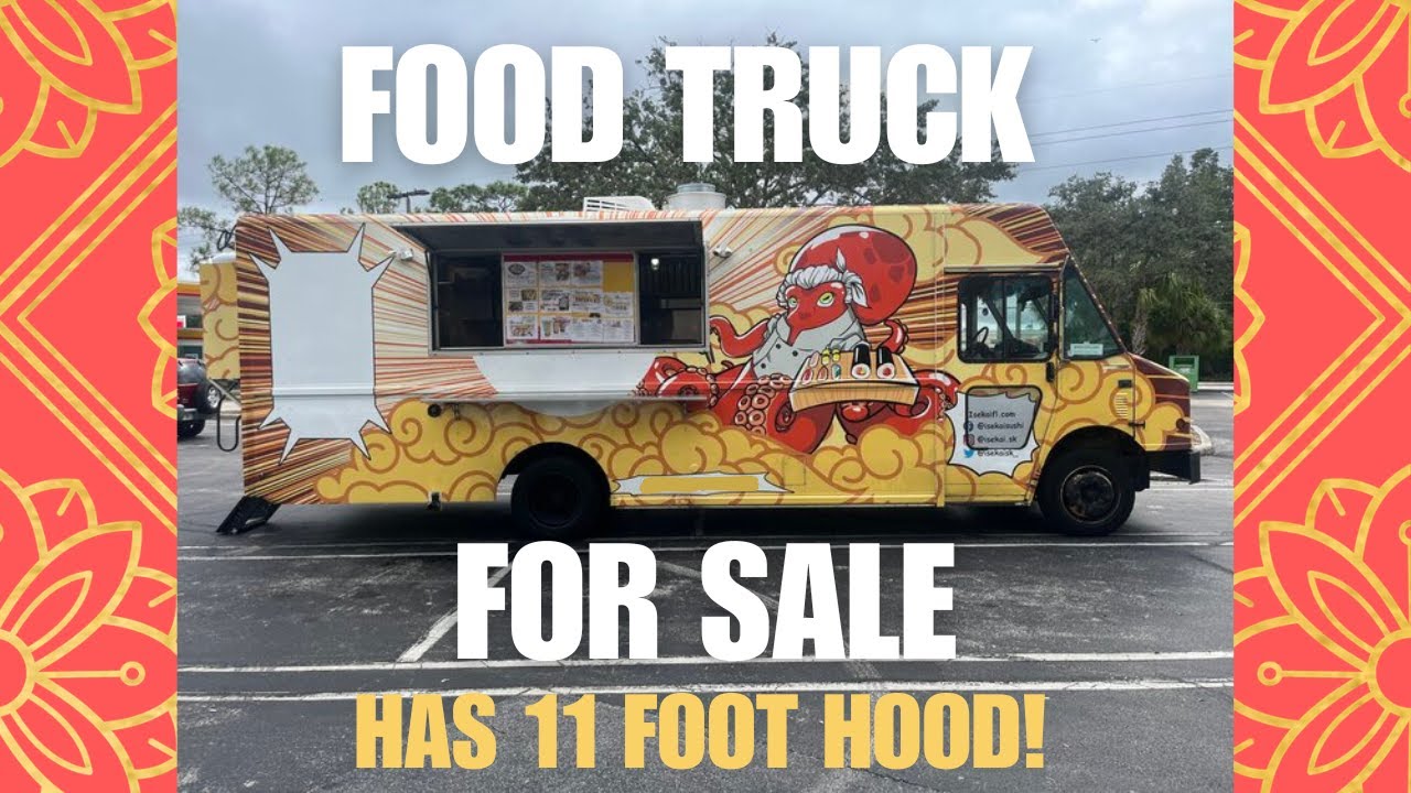 Florida Food Truck For Sale with Large Hood and 12kw Generator. Used Food Truck For Sale.