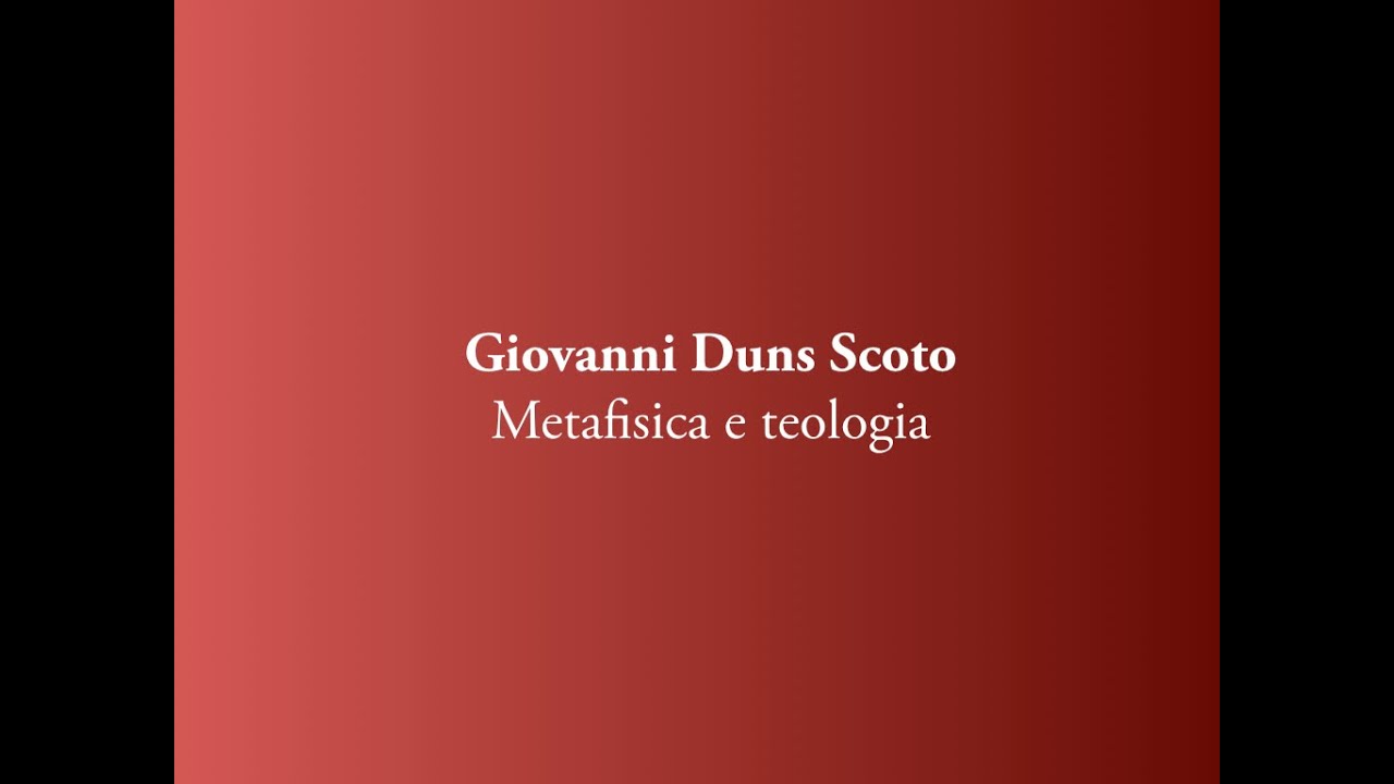 Giovanni Duns Scoto. Metafisica e teologia