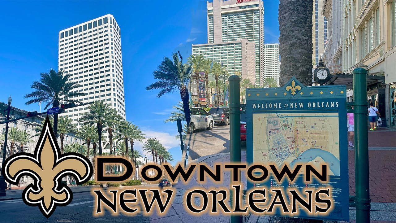 Walk Tour Downtown New Orleans | Bourbon Street - USA